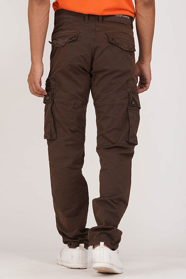 Coffee Brown Regular Fit Cargo Pant