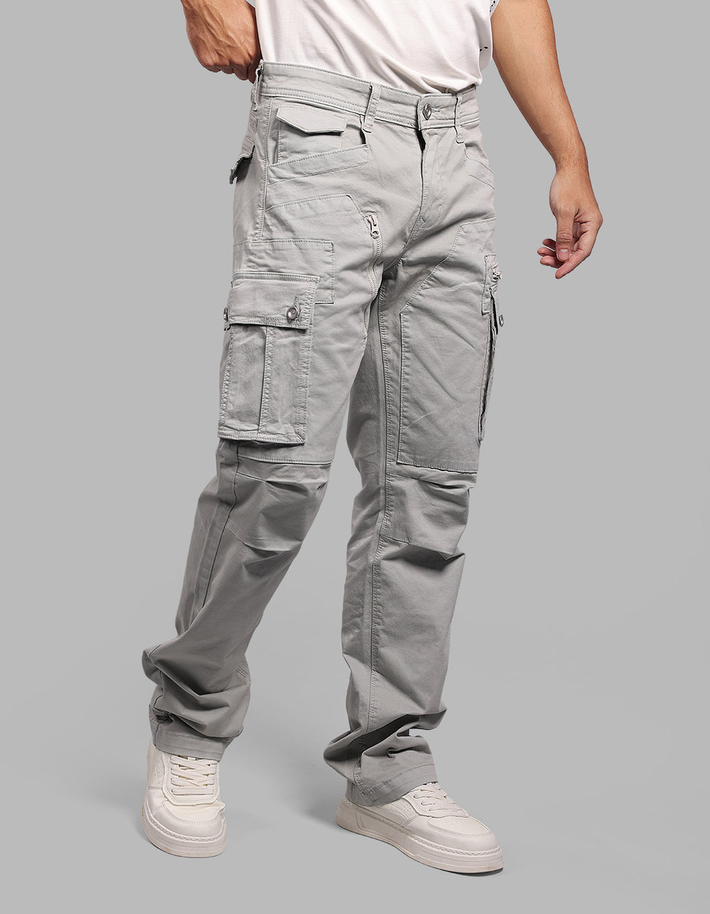 Stone Comfort Straight Fit Stretch Cargo Pants
