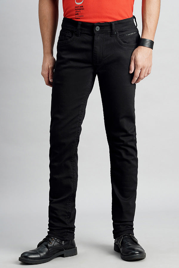 Black_4 5 Pocket Mid-Rise Jeans (Lennon Fit)