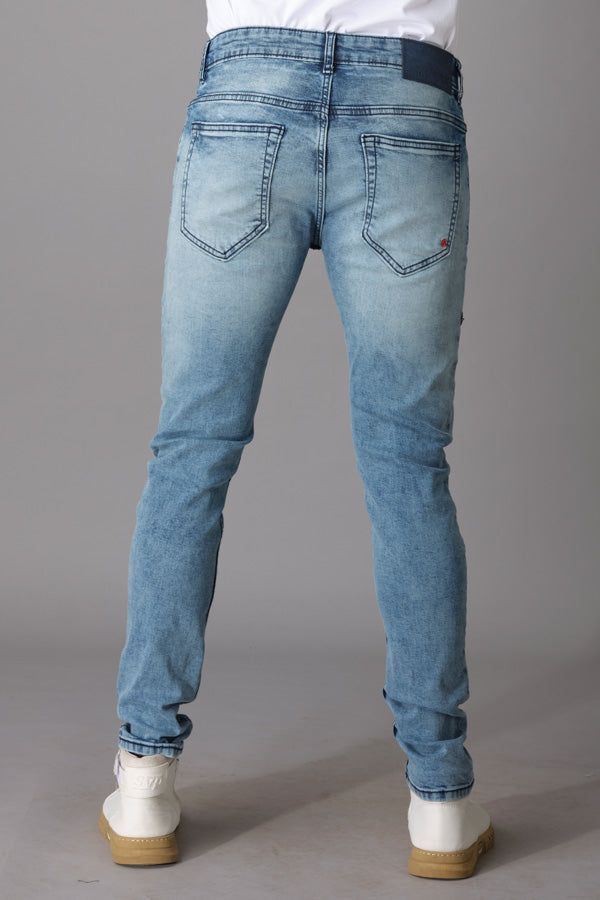 Lt Blue 5 Pocket Low-Rise Ankle Length Jeans (Springsteen)