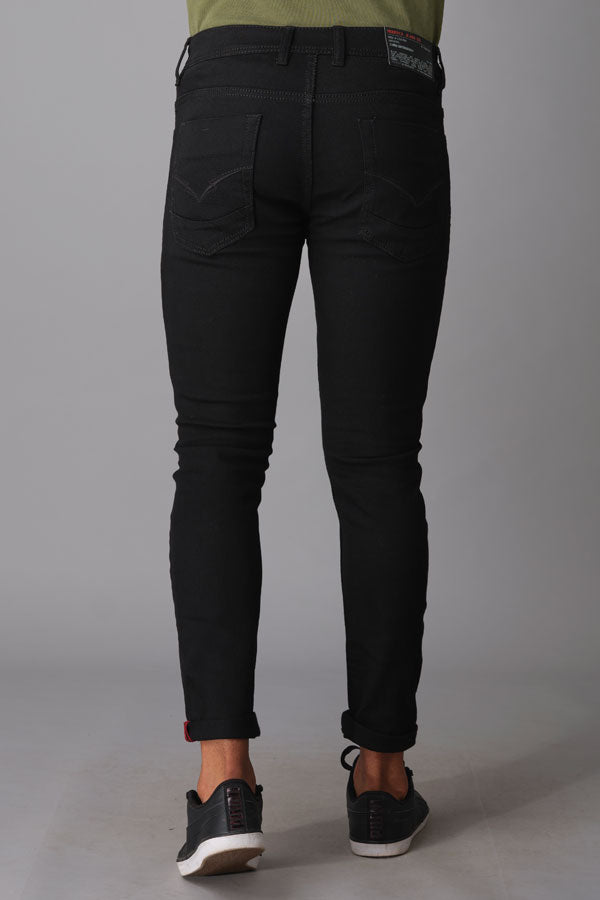 Black 5 Pocket Low-Rise Ankle Length Jeans (Springsteen Fit)