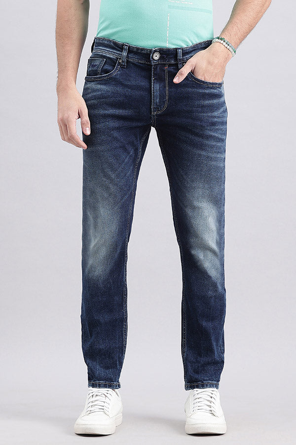 Dk Blue 5 Pocket Low-Rise Ankle Length Jeans (Springsteen Fit)