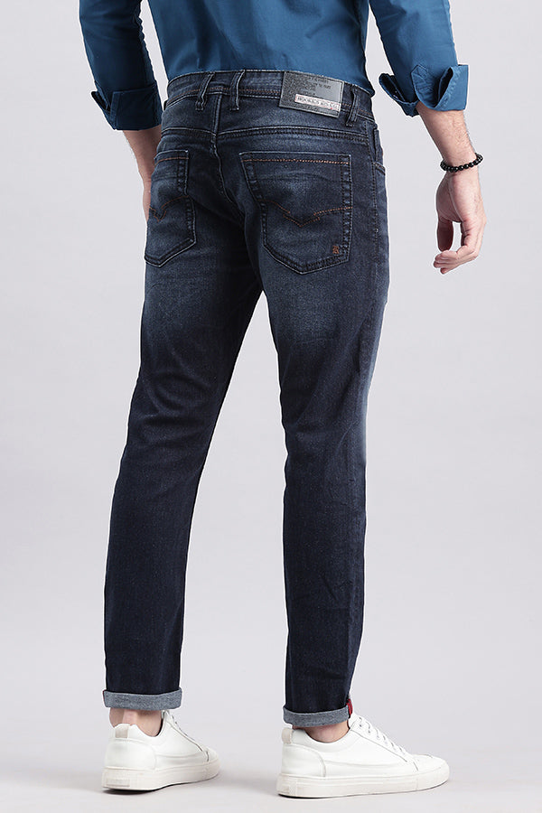 Dk Blue 5 Pocket Low-Rise Ankle Length Jeans (Springsteen Fit)