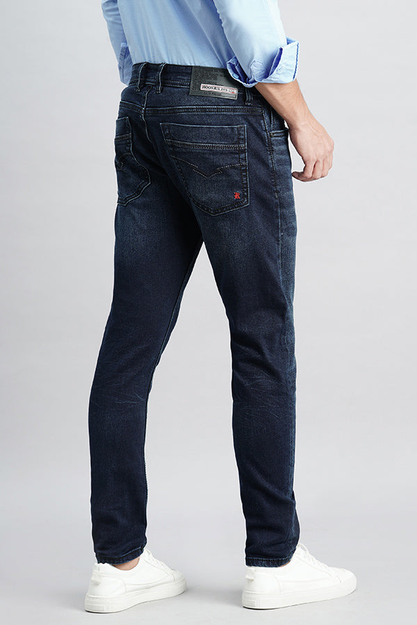 Dk Blue 5 Pocket Low-Rise Ankle Length Jeans (Springsteen Fit)