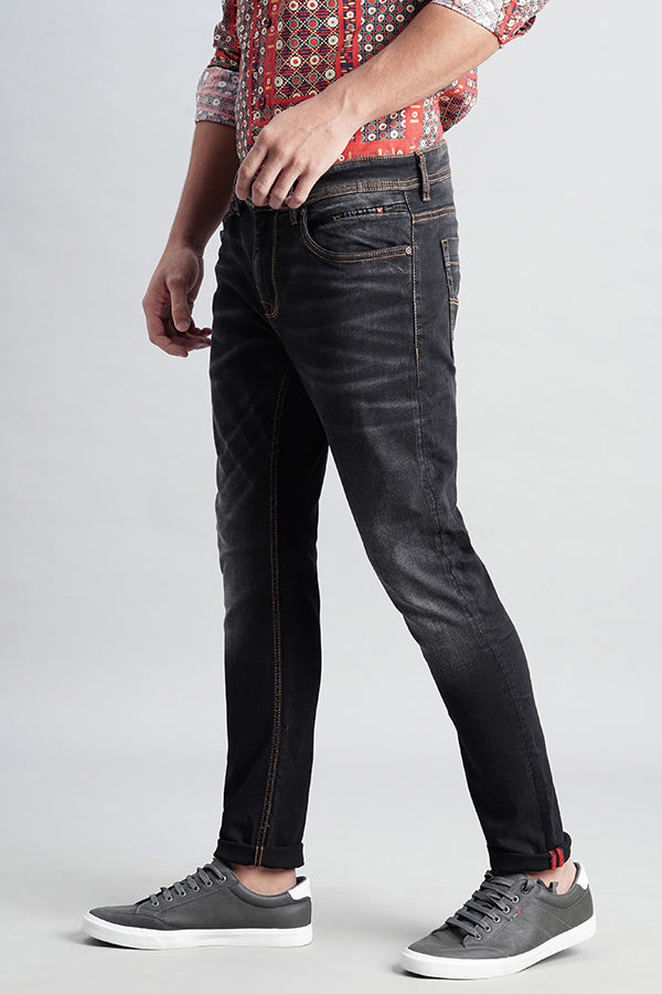 Brown 5 Pocket Low-Rise Ankle Length Jeans (Springsteen Fit)