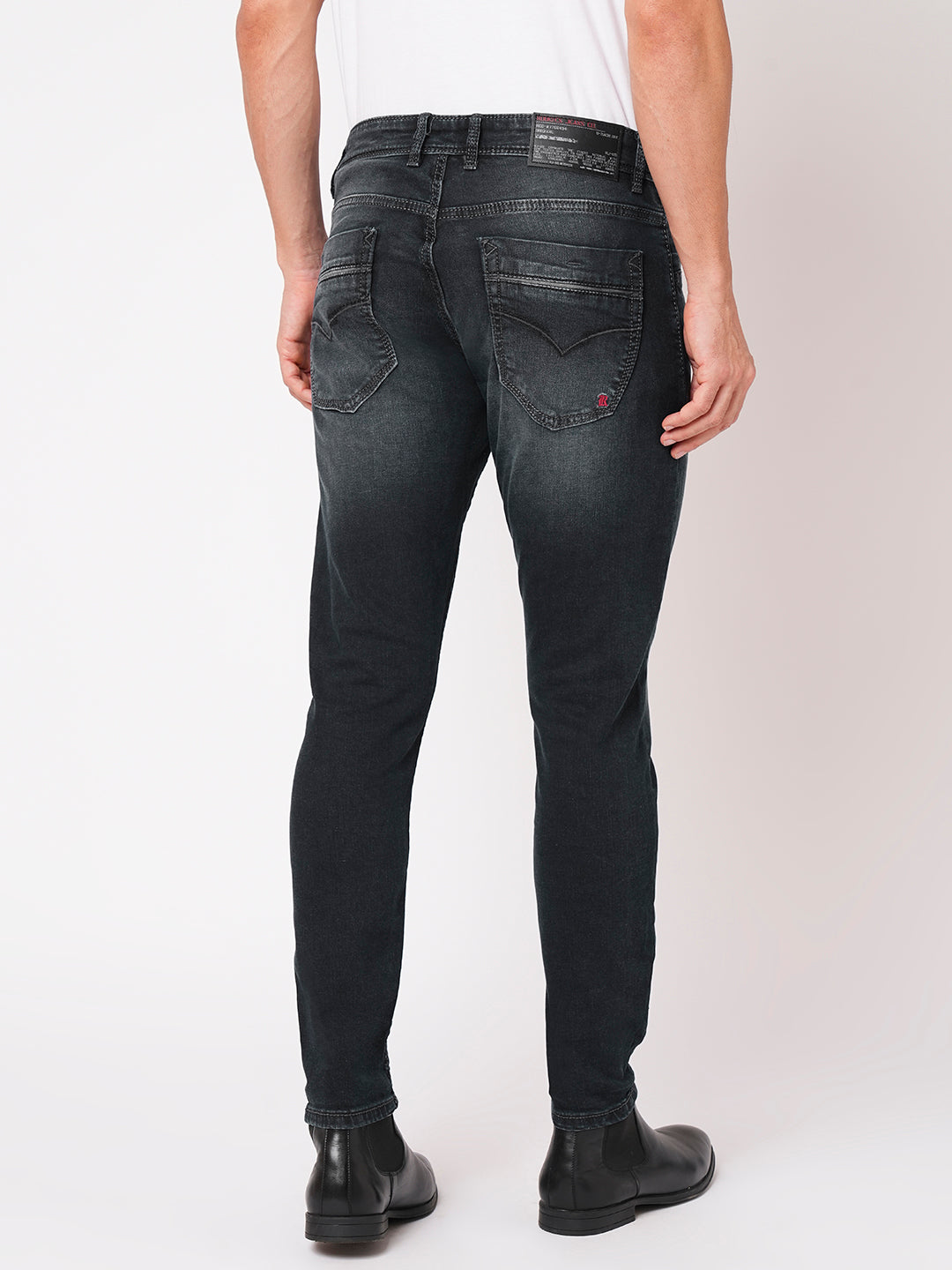 Dk Blue 5 Pocket Low-Rise Ankle Length Jeans (Springsteen Fit)