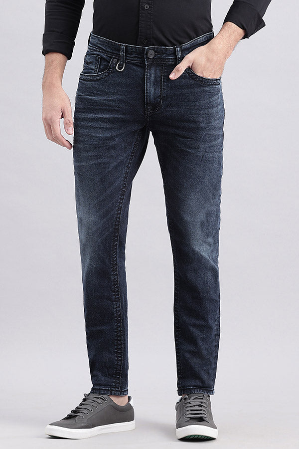 Dk Blue 5 Pocket Low-Rise Ankle Length Jeans (Springsteen Fit)