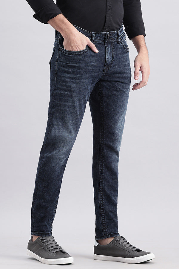 Dk Blue 5 Pocket Low-Rise Ankle Length Jeans (Springsteen Fit)