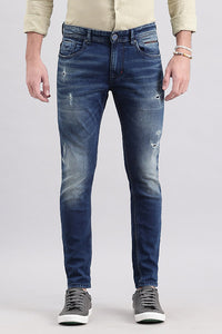 Med Blue 5 Pocket Low-Rise Ankle Length Jeans (Springsteen Fit)