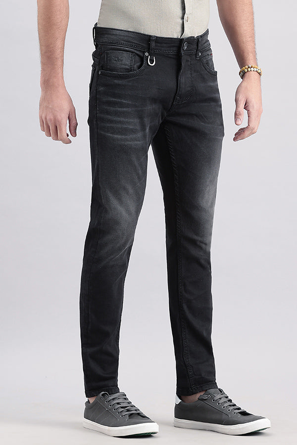 Charcoal 5 Pocket Low-Rise Ankle Length Jeans (Springsteen Fit)