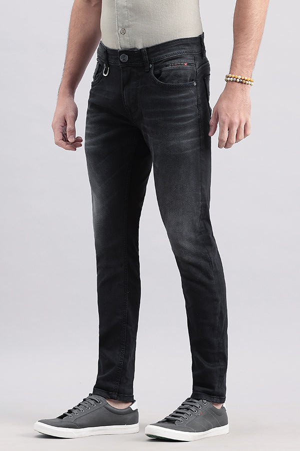 Charcoal 5 Pocket Low-Rise Ankle Length Jeans (Springsteen Fit)