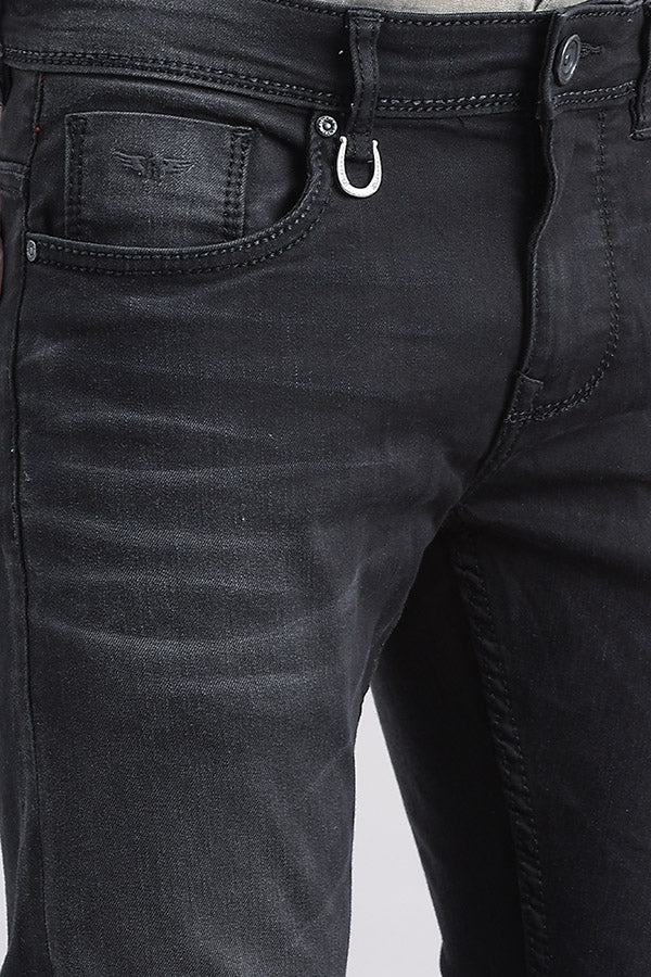 Charcoal 5 Pocket Low-Rise Ankle Length Jeans (Springsteen Fit)