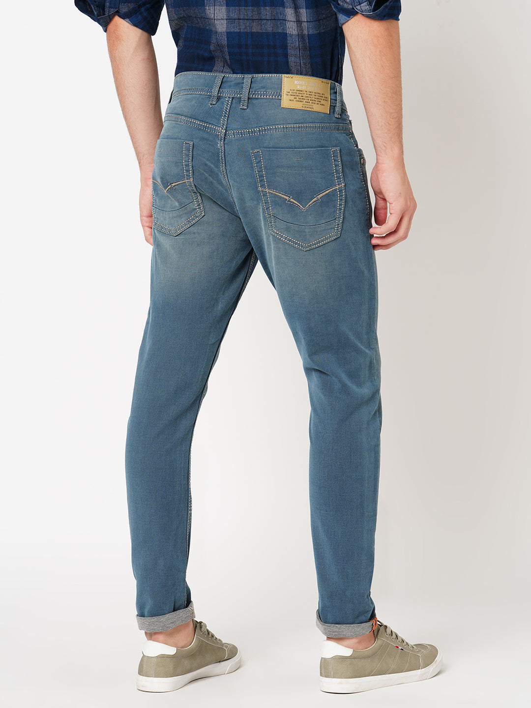 Petrol 5 Pocket Low-Rise Ankle Length Jeans (Springsteen Fit)