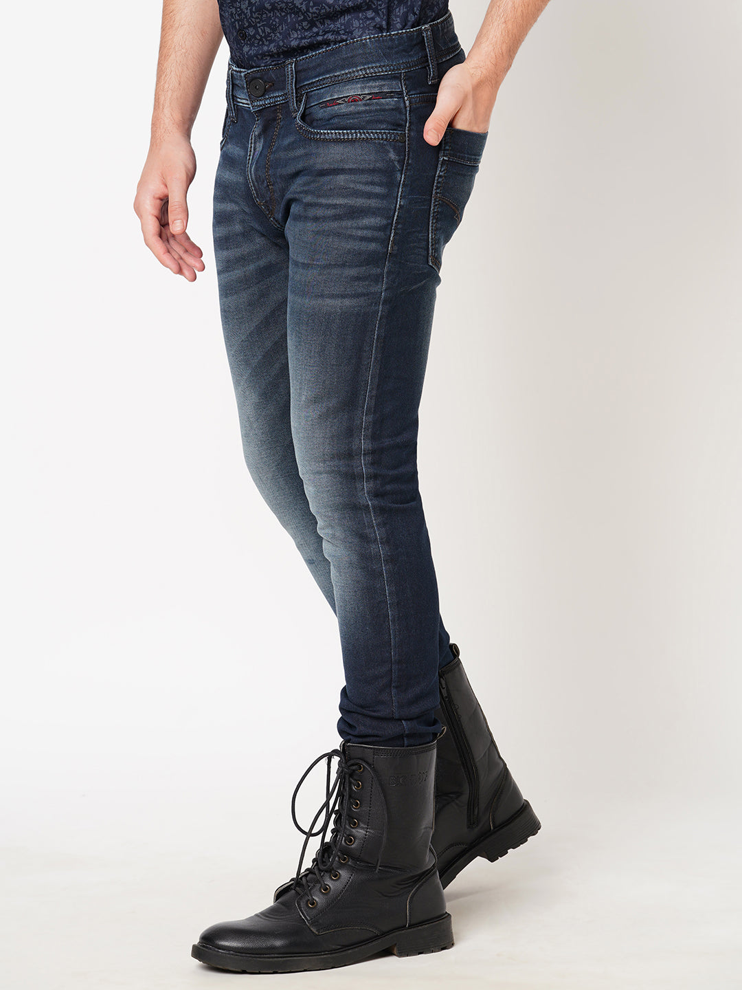 Dk Blue 5 Pocket Mid-Rise Jeans (Lennon)