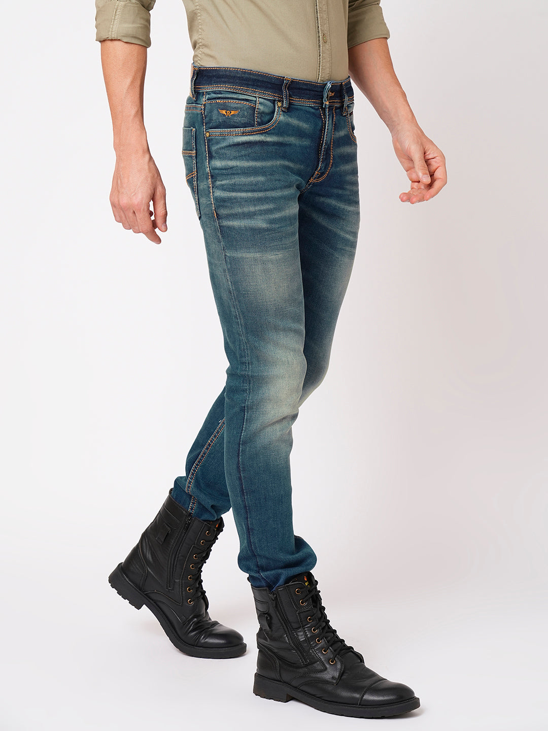 Dk Blue 5 Pocket Mid-Rise Jeans (Lennon)