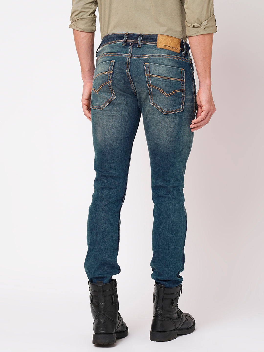 Dk Blue 5 Pocket Mid-Rise Jeans (Lennon)