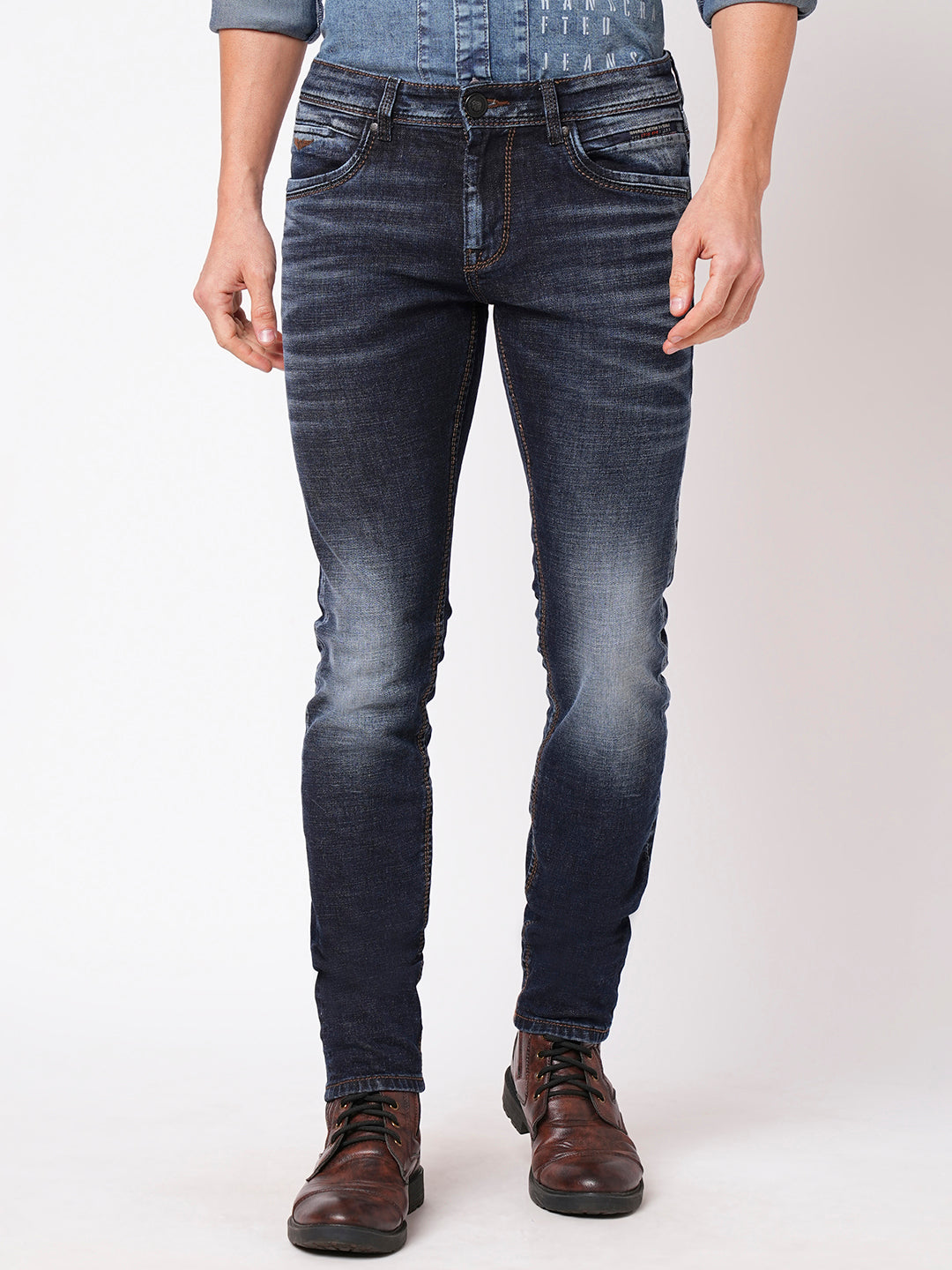 Dk Blue 5 Pocket Mid-Rise Jeans (Lennon)