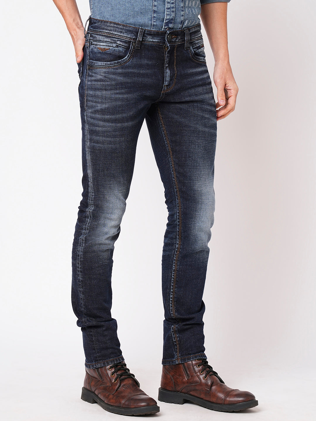 Dk Blue 5 Pocket Mid-Rise Jeans (Lennon)