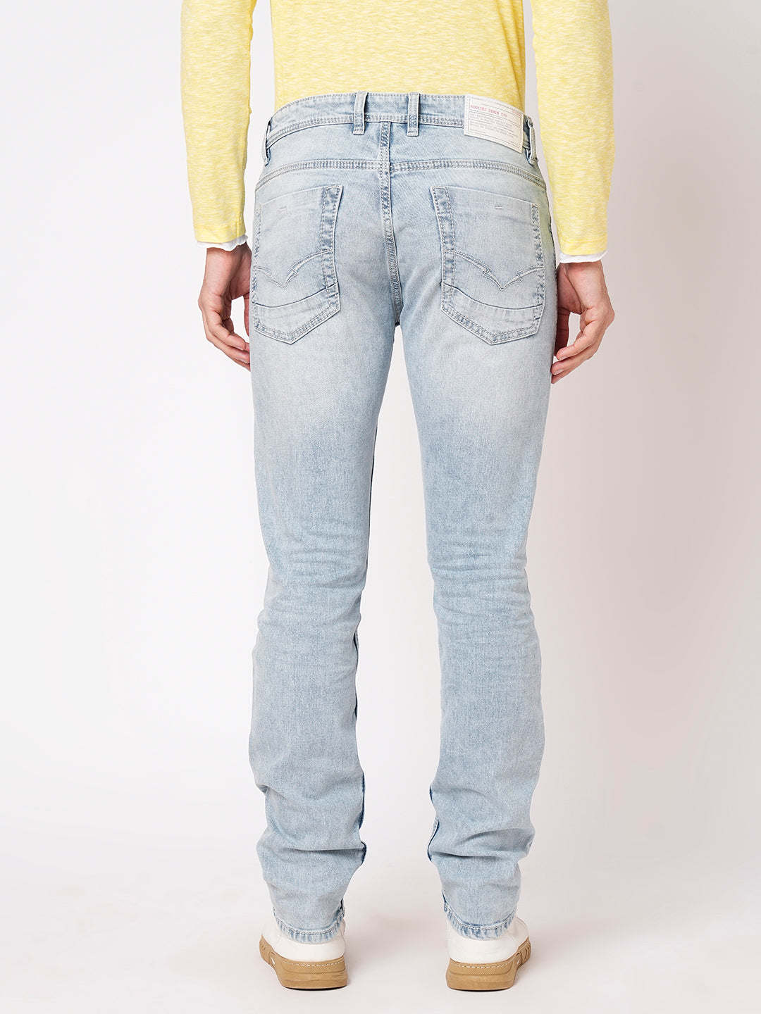 Lt Blue 5 Pocket Mid-Rise Jeans (Lennon)