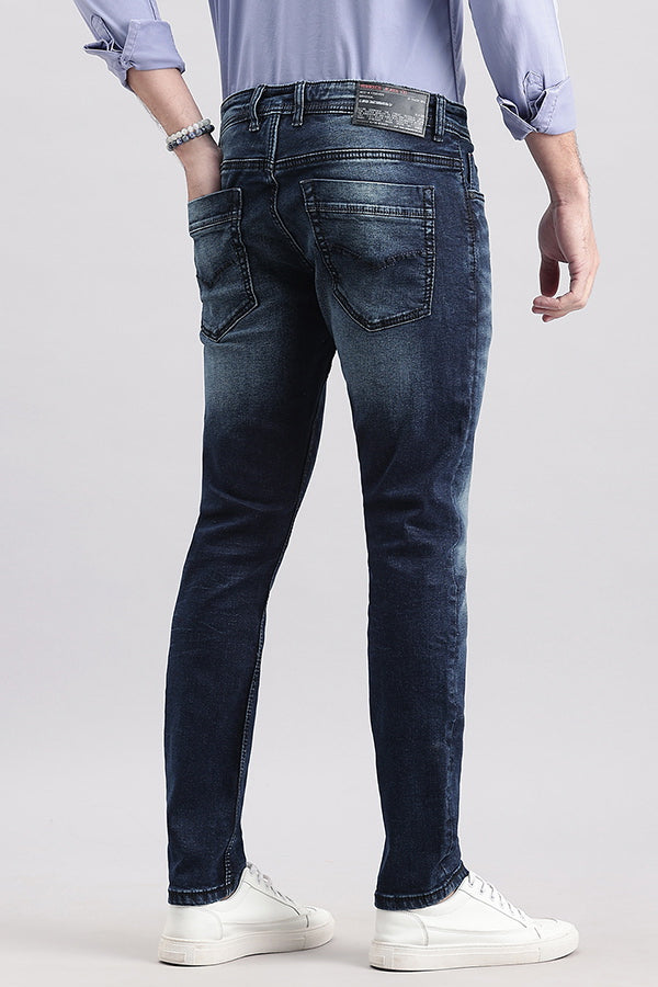 Dk Blue 5 Pocket Low-Rise Ankle Length Jeans (Springsteen Fit)