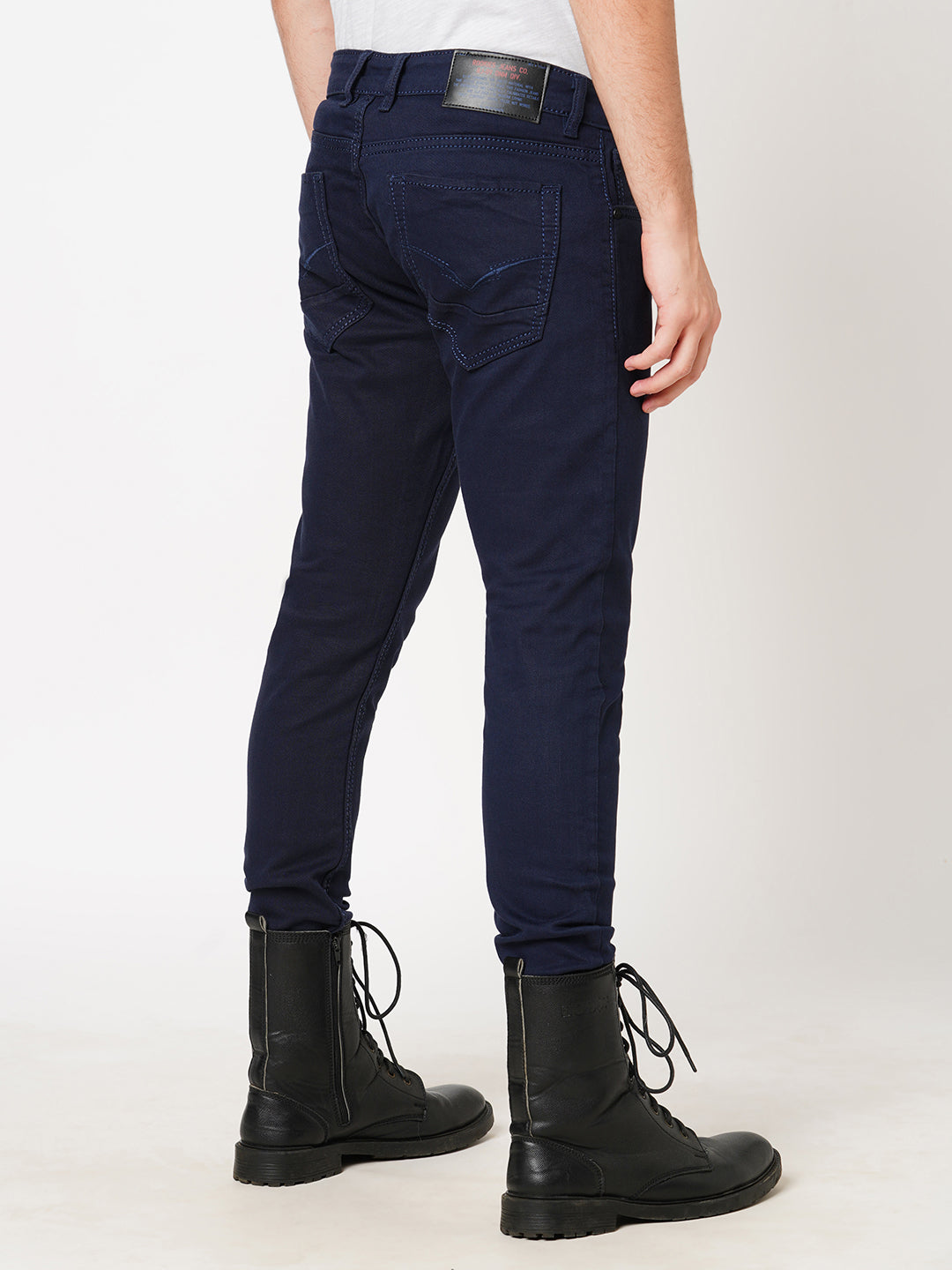 Dk Blue 5 Pocket Low-Rise Ankle Length Jeans (Springsteen Fit)