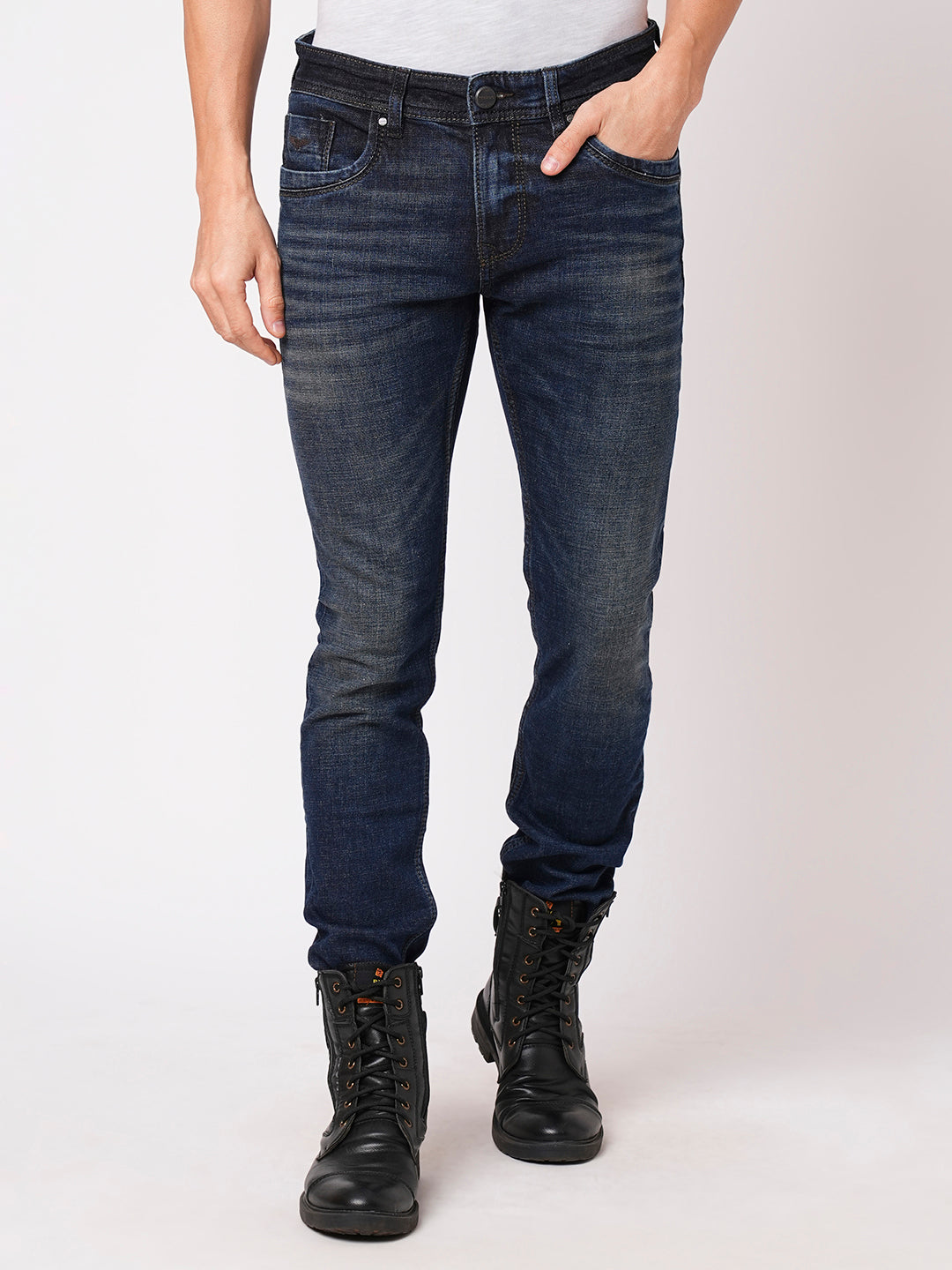 Dk Blue 5 Pocket Mid-Rise Jeans (Lennon)