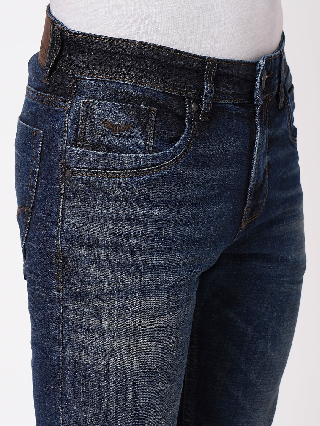 Dk Blue 5 Pocket Mid-Rise Jeans (Lennon)