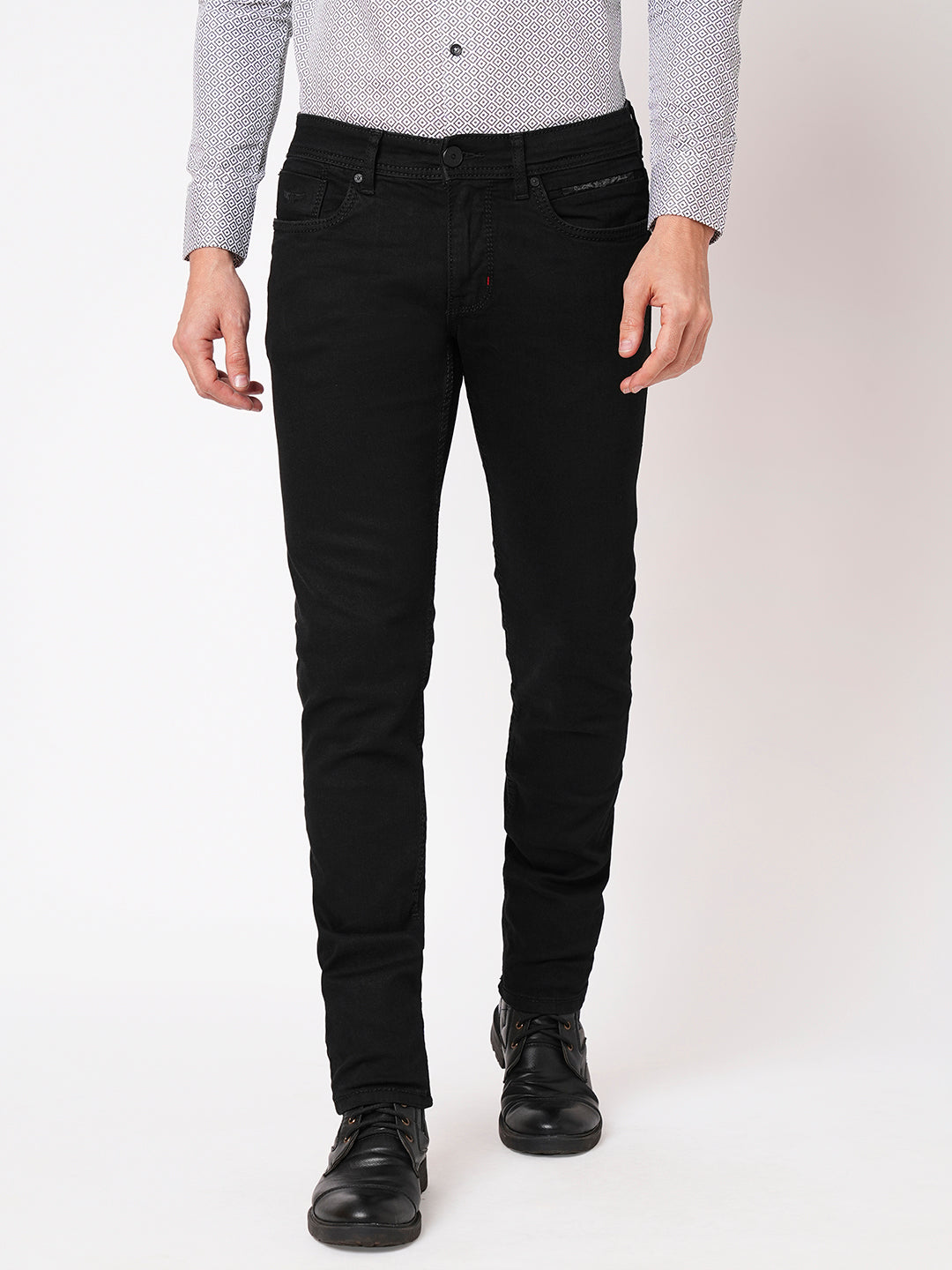 Black 5 Pocket Mid-Rise Jeans (Lennon)