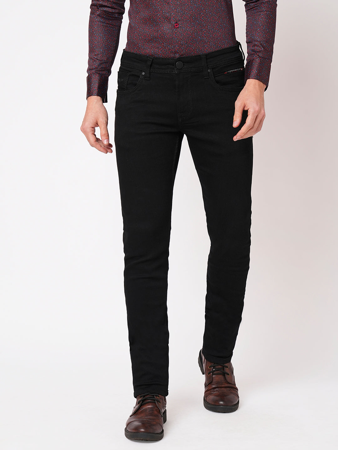 Black 5 Pocket Mid-Rise Jeans (Lennon)