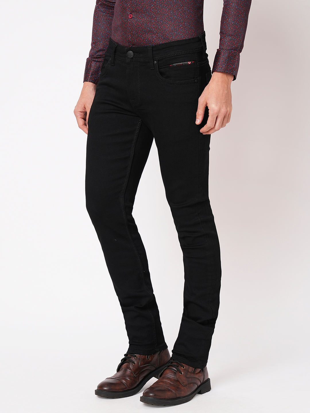 Black 5 Pocket Mid-Rise Jeans (Lennon)