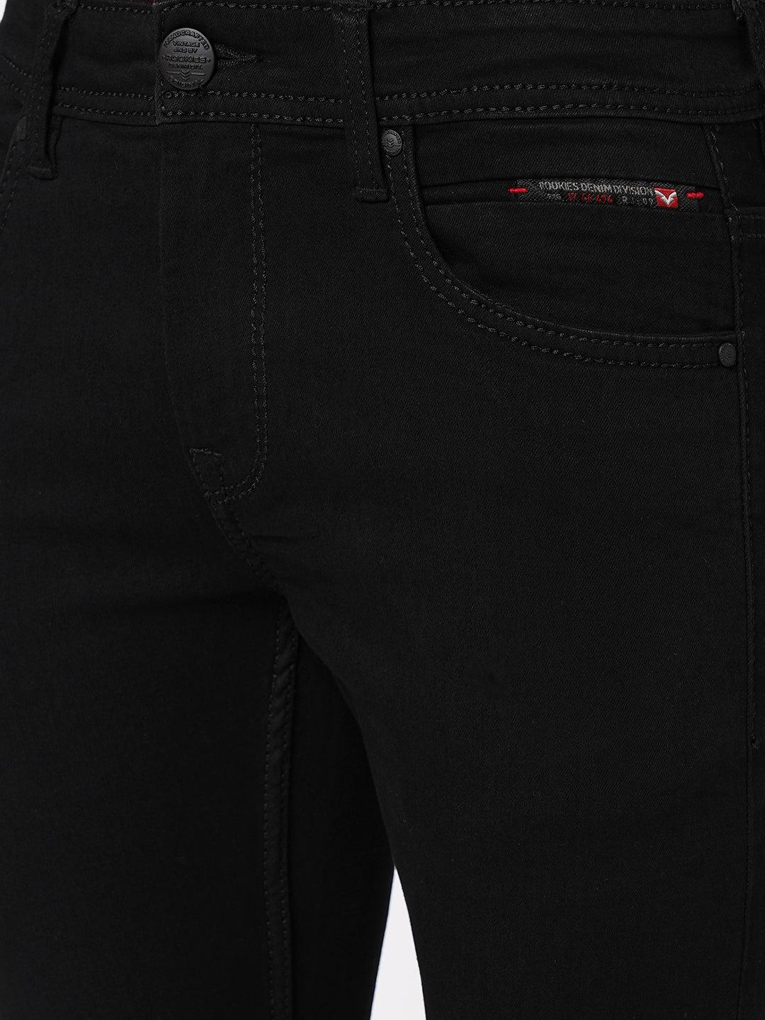 Black 5 Pocket Mid-Rise Jeans (Lennon)