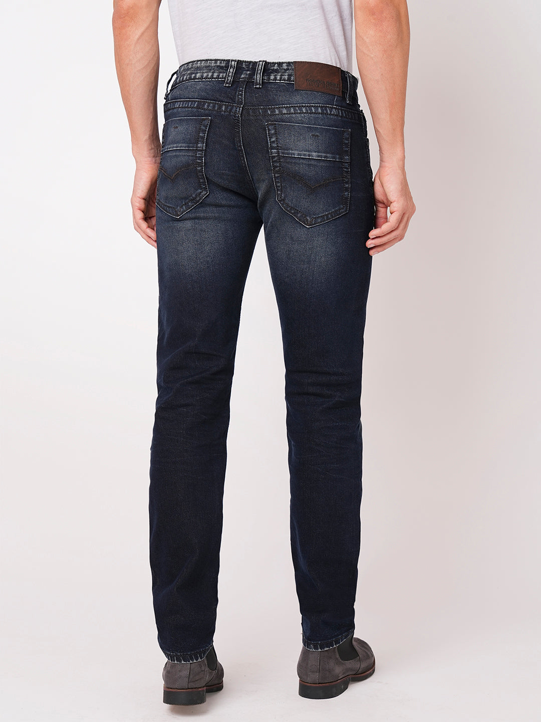 Dk Blue 5 Pocket Midrise, Regular And Streight Fit Jeans (Morrison Fit)