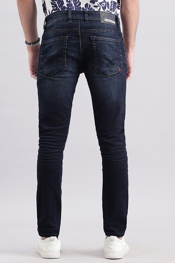 Dk Blue 5 Pocket Low-Rise Ankle Length Jeans (Springsteen Fit)