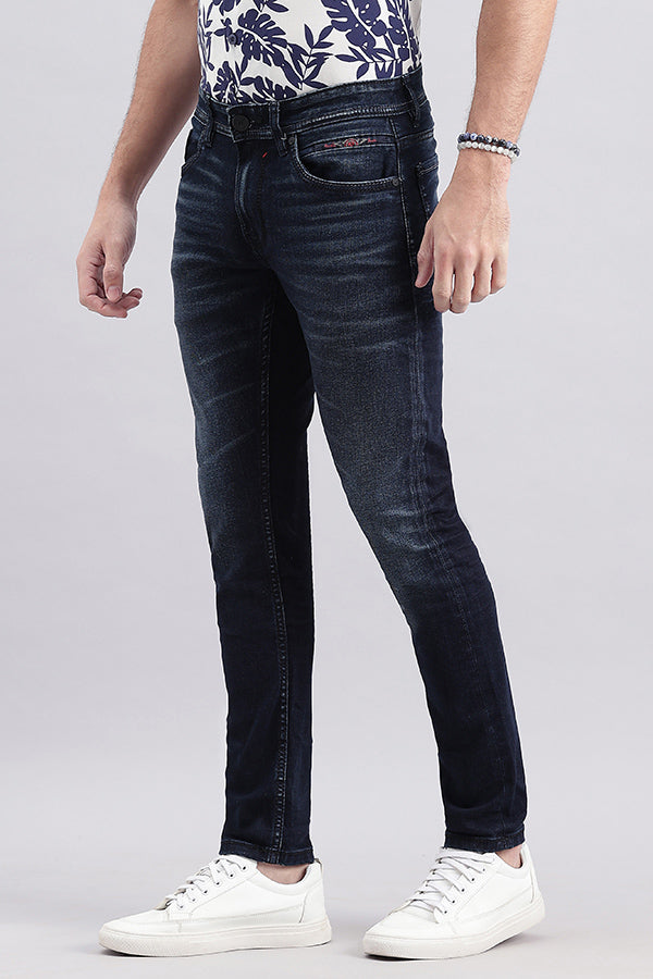 Dk Blue 5 Pocket Low-Rise Ankle Length Jeans (Springsteen Fit)