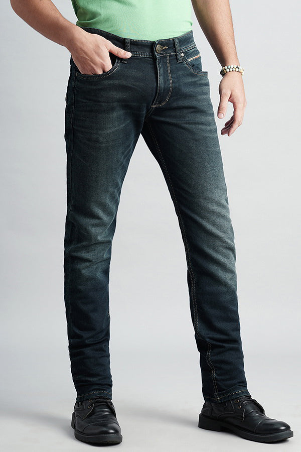 Dk Blue 5 Pocket Mid-Rise Jeans (Lennon Fit)