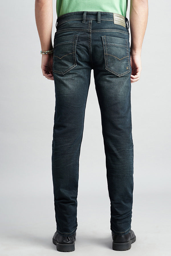 Dk Blue 5 Pocket Mid-Rise Jeans (Lennon Fit)