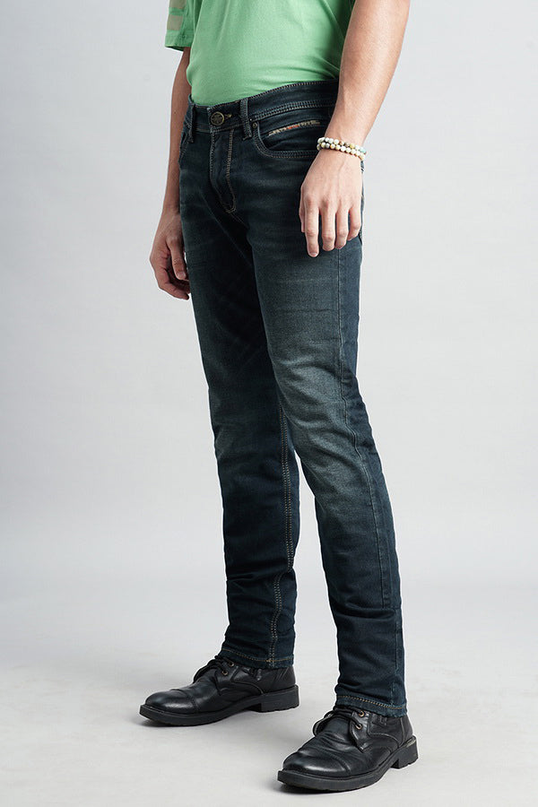 Dk Blue 5 Pocket Mid-Rise Jeans (Lennon Fit)