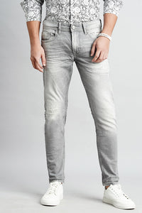 Med Grey 5 Pocket Low-Rise Ankle Length Jeans (Springsteen Fit)