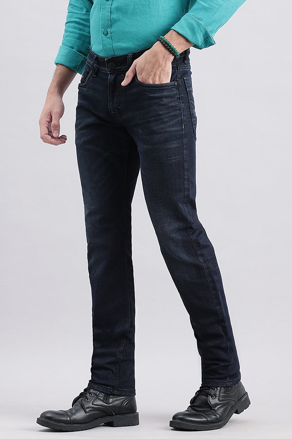 Dk Blue 5 Pocket Mid-Rise Jeans (Lennon Fit)