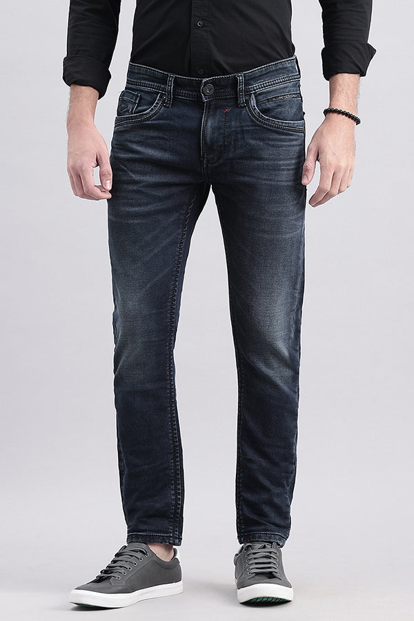 Dk Blue 5 Pocket Low-Rise Ankle Length Jeans (Springsteen Fit)