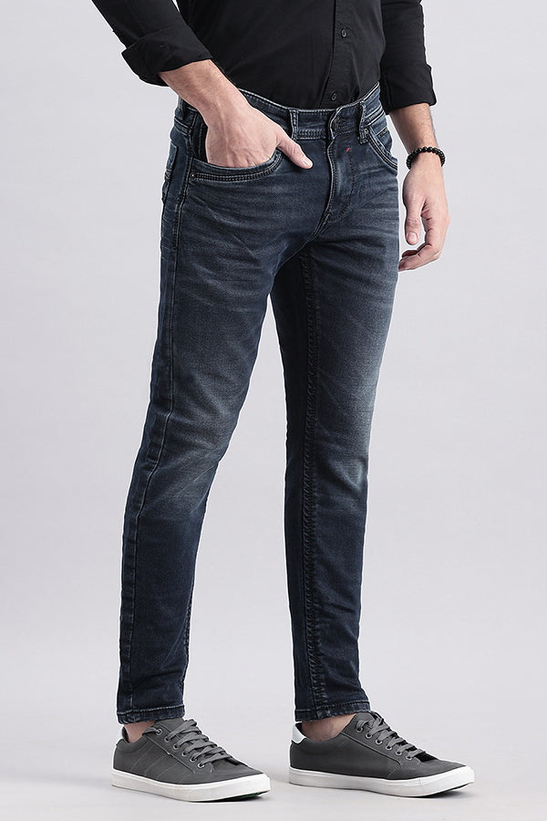 Dk Blue 5 Pocket Low-Rise Ankle Length Jeans (Springsteen Fit)