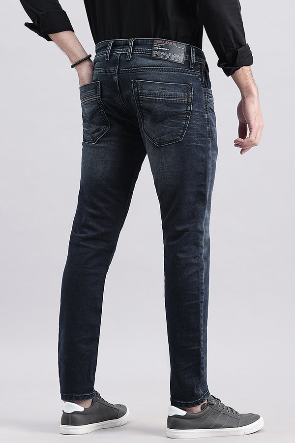 Dk Blue 5 Pocket Low-Rise Ankle Length Jeans (Springsteen Fit)