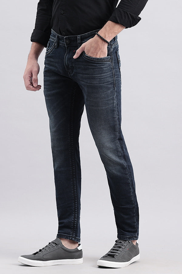 Dk Blue 5 Pocket Low-Rise Ankle Length Jeans (Springsteen Fit)