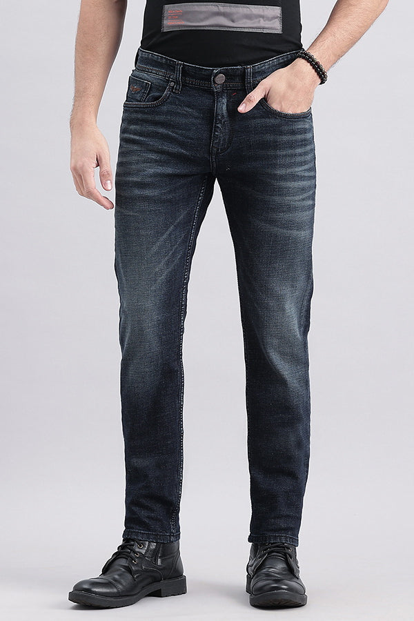 Dk Blue 5 Pocket Mid-Rise Jeans (Lennon Fit)