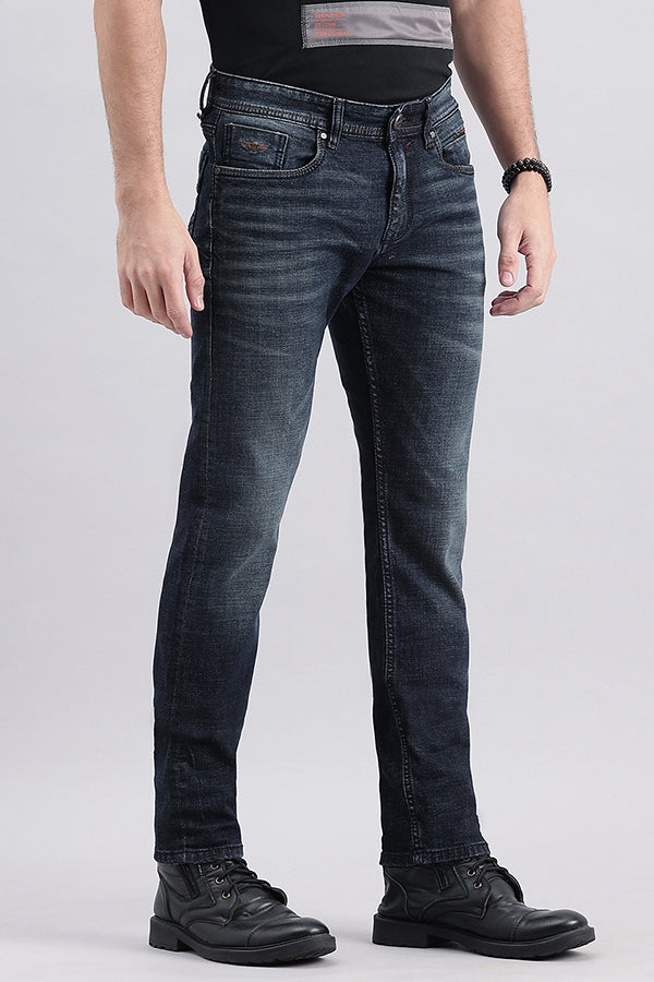 Dk Blue 5 Pocket Mid-Rise Jeans (Lennon Fit)