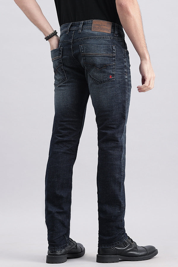 Dk Blue 5 Pocket Mid-Rise Jeans (Lennon Fit)