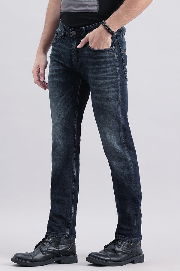 Dk Blue 5 Pocket Mid-Rise Jeans (Lennon Fit)