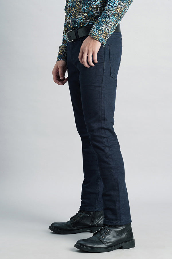 Dk Blue 5 Pocket Mid-Rise Jeans (Lennon Fit)