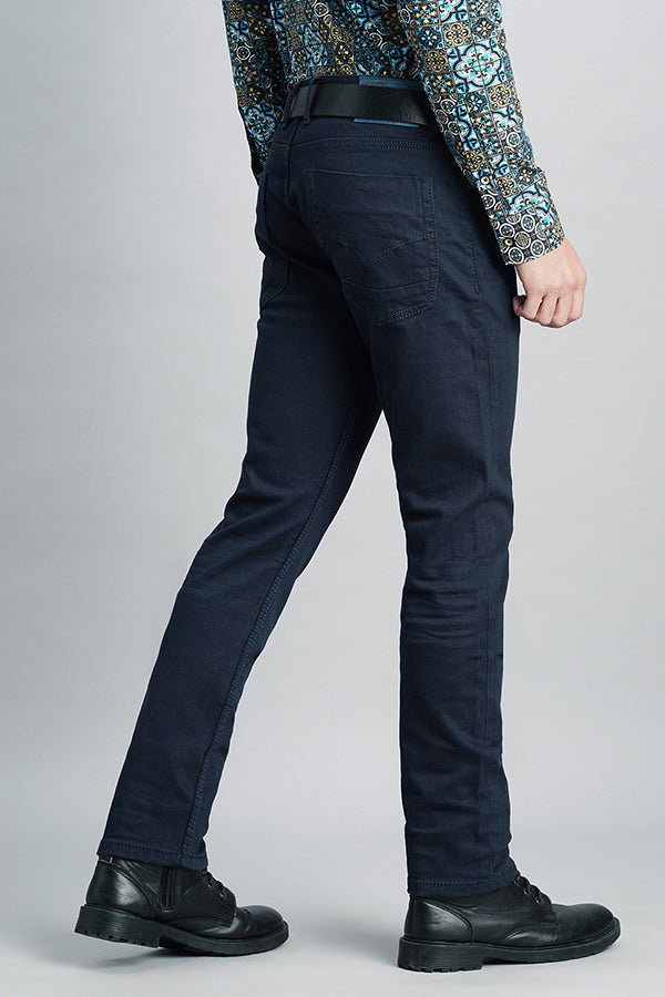 Dk Blue 5 Pocket Mid-Rise Jeans (Lennon Fit)