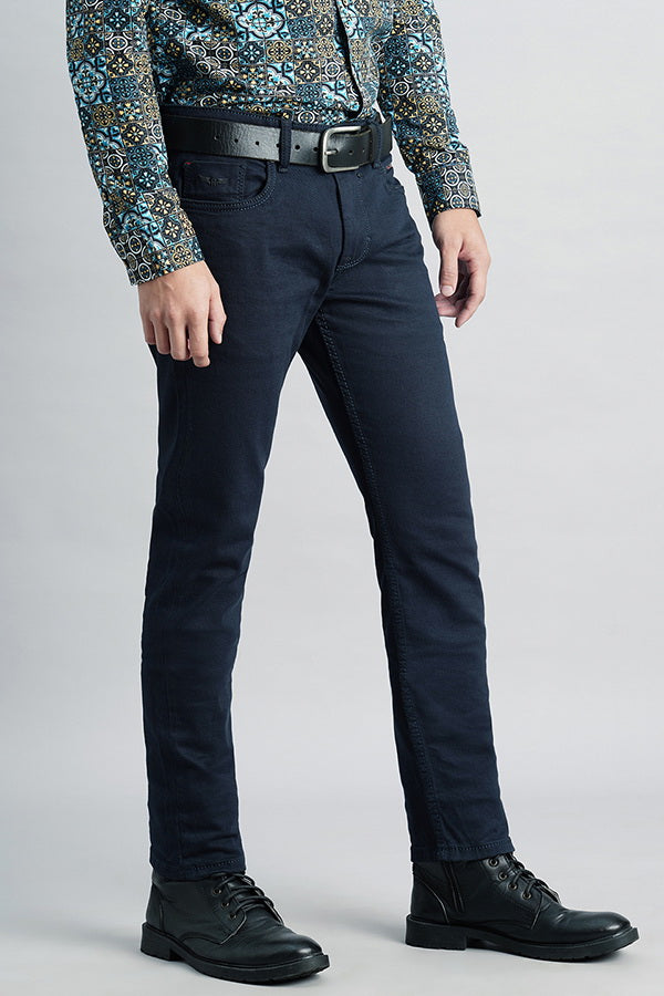 Dk Blue 5 Pocket Mid-Rise Jeans (Lennon Fit)